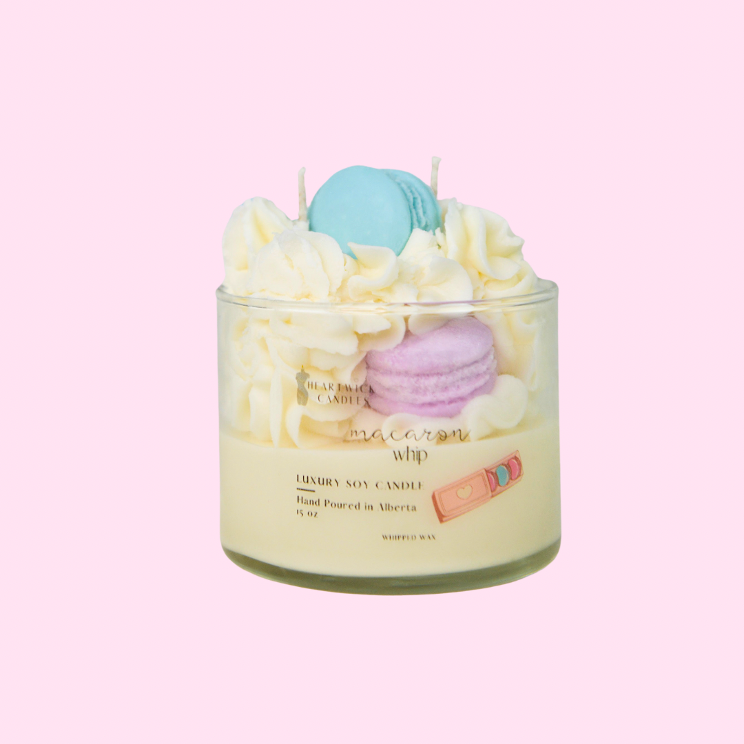 Macaron Whip | Rhubarb + Butter Frosting + Vanilla Cream