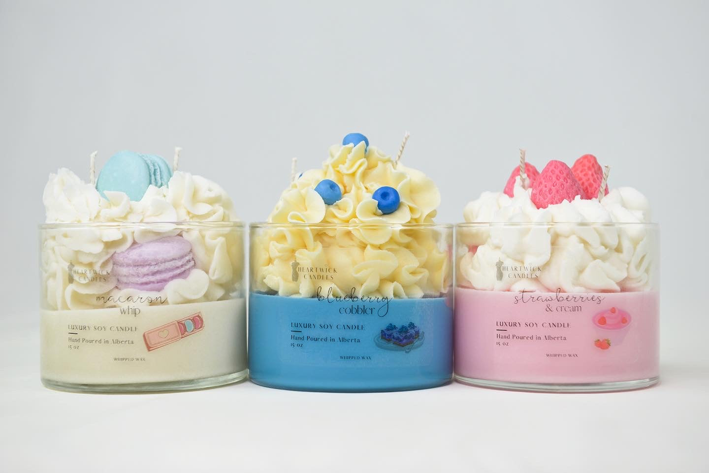 Macaron Whip | Rhubarb + Butter Frosting + Vanilla Cream